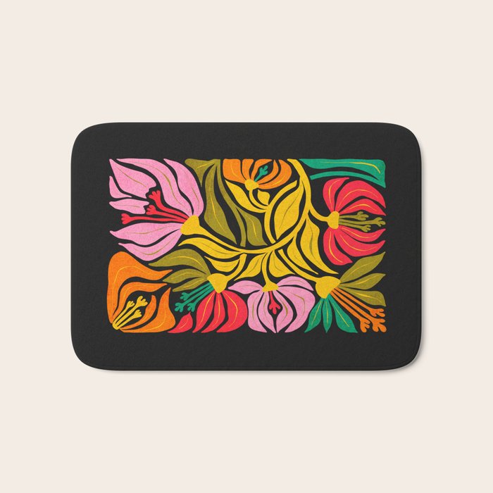 Night Flowers: Fleurs de Nuit | Matisse Edition Bath Mat Gallery Image 1