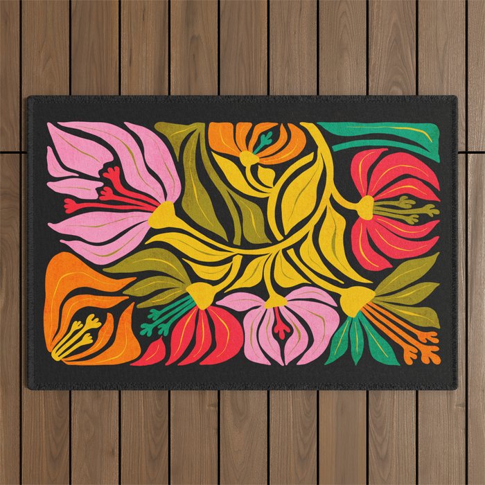 Night Flowers: Fleurs de Nuit | Matisse Edition Outdoor Rug Gallery Image 1