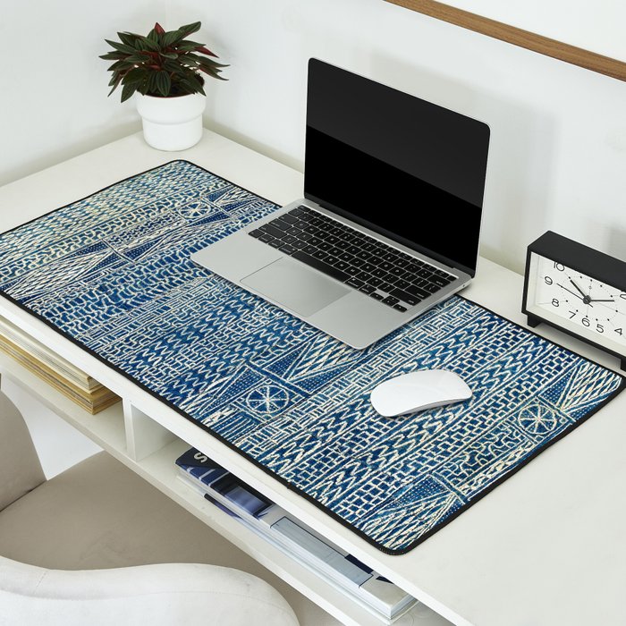 Ndop Cameroon West African Textile Print Desk Mat Gallery Image 2