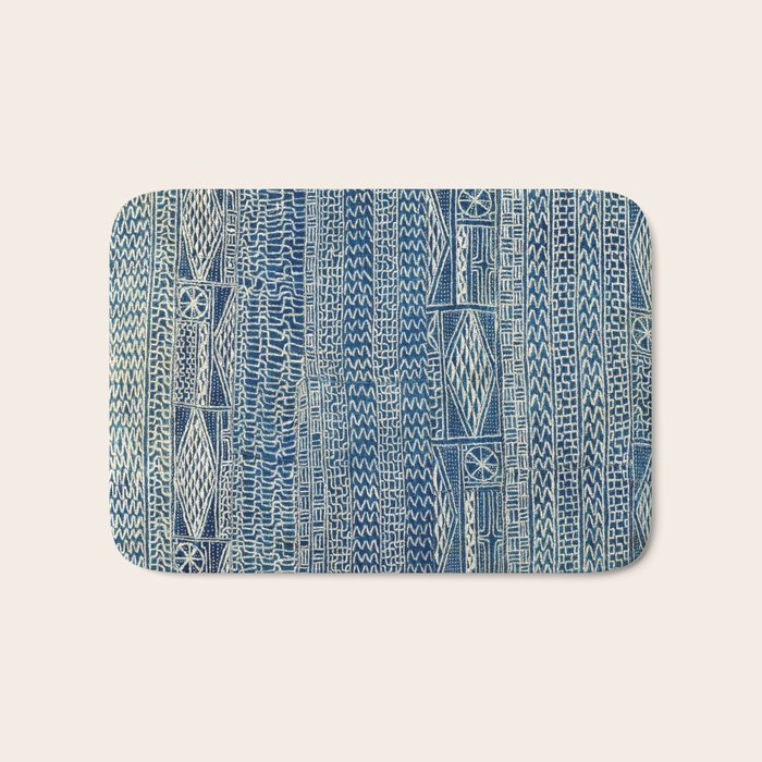 Ndop Cameroon West African Textile Print Bath Mat Gallery Image 1