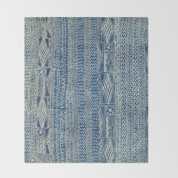 Ndop Cameroon West African Textile Print Throw Blanket Gallery Image 2