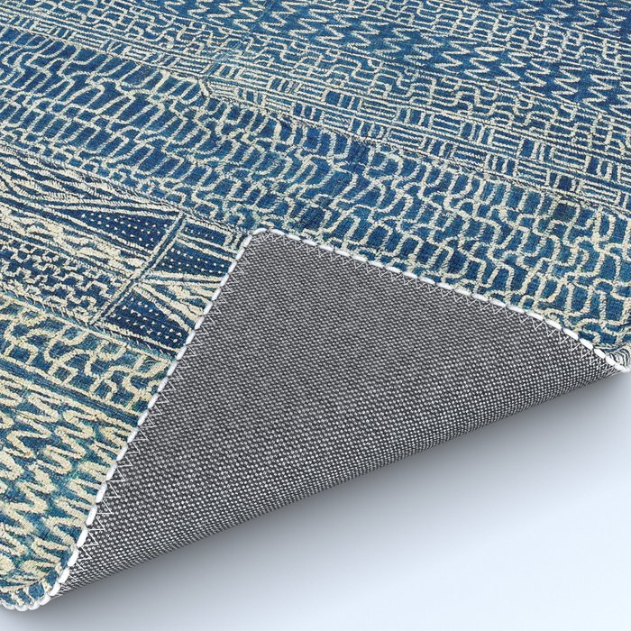 Ndop Cameroon West African Textile Print Rug Gallery Image 4