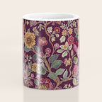 Casbah Magenta Burgundy Floral Coffee Mug Gallery Image 4