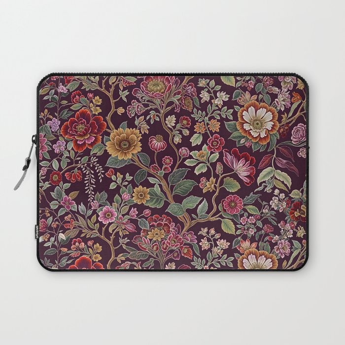 Casbah Magenta Burgundy Floral Laptop Sleeve Gallery Image 1