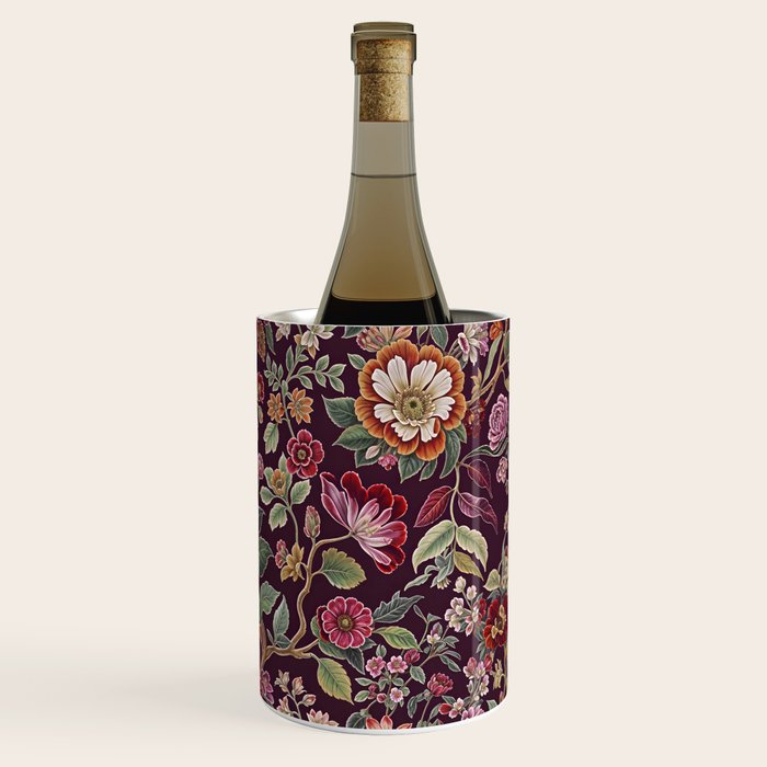 Casbah Magenta Burgundy Floral Wine Chiller Gallery Image 3
