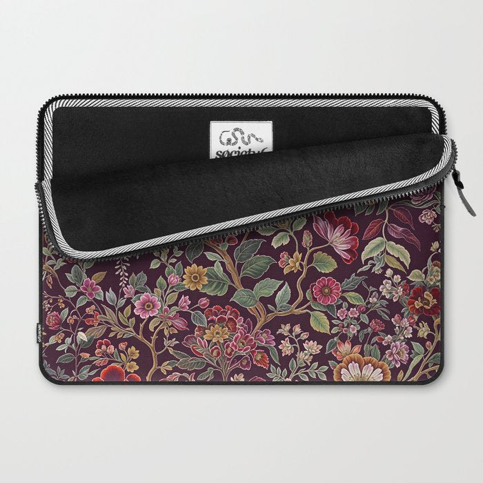Casbah Magenta Burgundy Floral Laptop Sleeve Gallery Image 2