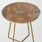 mustard antique rug Side Table Gallery Image 2