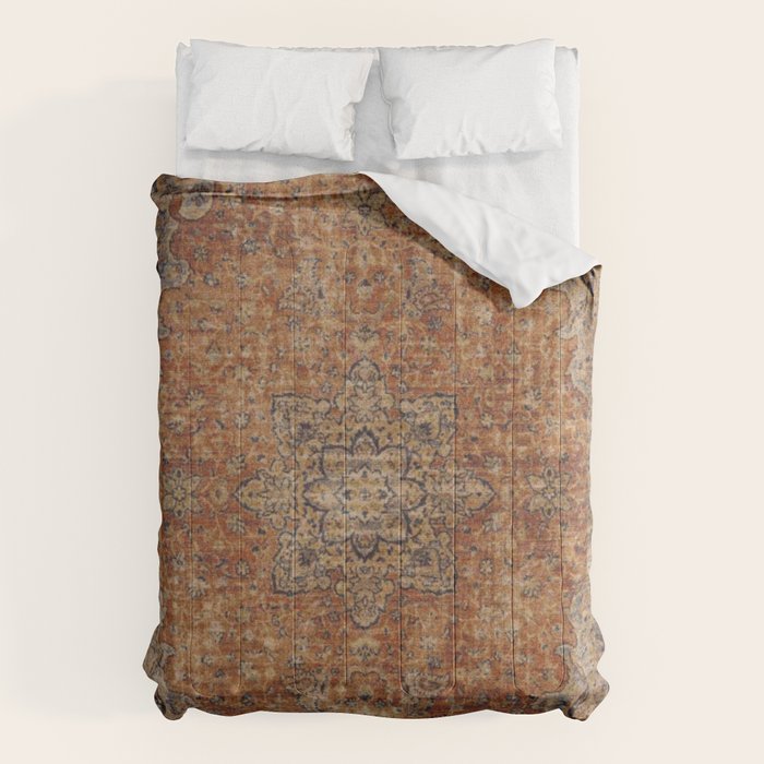 mustard antique rug Comforter Gallery Image 1
