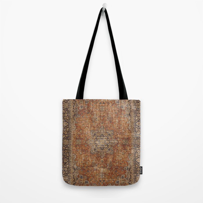 mustard antique rug Tote Bag Gallery Image 2