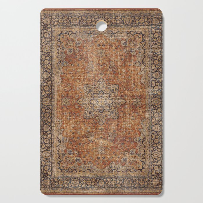 mustard antique rug Cutting Board Gallery Image 1