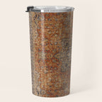 mustard antique rug Travel Mug Gallery Image 3