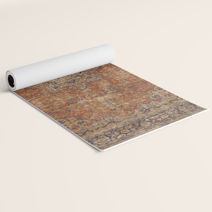 mustard antique rug Yoga Mat Gallery Image 2
