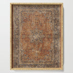 mustard antique rug Serving Tray Gallery Image 1