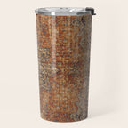 mustard antique rug Travel Mug Gallery Image 2