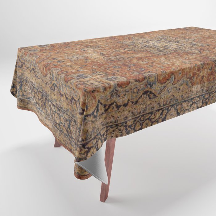 mustard antique rug Tablecloth Gallery Image 1