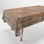 mustard antique rug Tablecloth Gallery Image 1