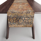 mustard antique rug Table Runner Gallery Image 1