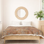 mustard antique rug Duvet Cover Gallery Image 3