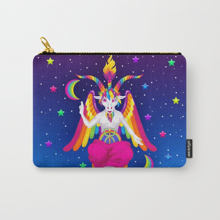1997 Neon Rainbow Baphomet Carry All Pouch Gallery Image 1