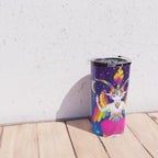 1997 Neon Rainbow Baphomet Travel Mug Gallery Image 4
