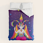 1997 Neon Rainbow Baphomet Comforter Gallery Image 6