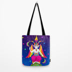 1997 Neon Rainbow Baphomet Tote Bag Gallery Image 2