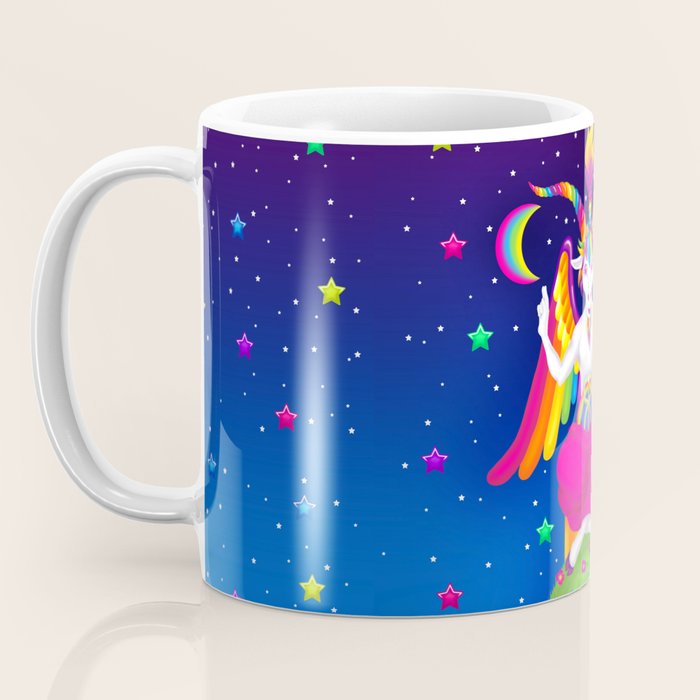 1997 Neon Rainbow Baphomet Coffee Mug Gallery Image 3