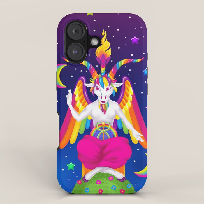 1997 Neon Rainbow Baphomet iPhone Case Gallery Image 1