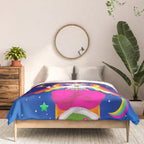 1997 Neon Rainbow Baphomet Comforter Gallery Image 3