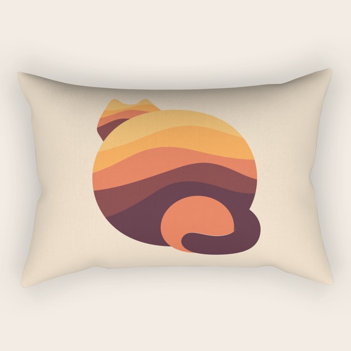 Cat Landscape 167 Rectangular Pillow Gallery Image 1