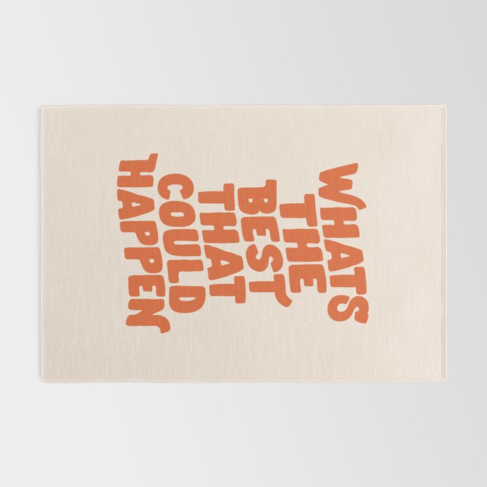 Whats The Best That Could Happen in Peach Fuzz Rug Gallery Image 2