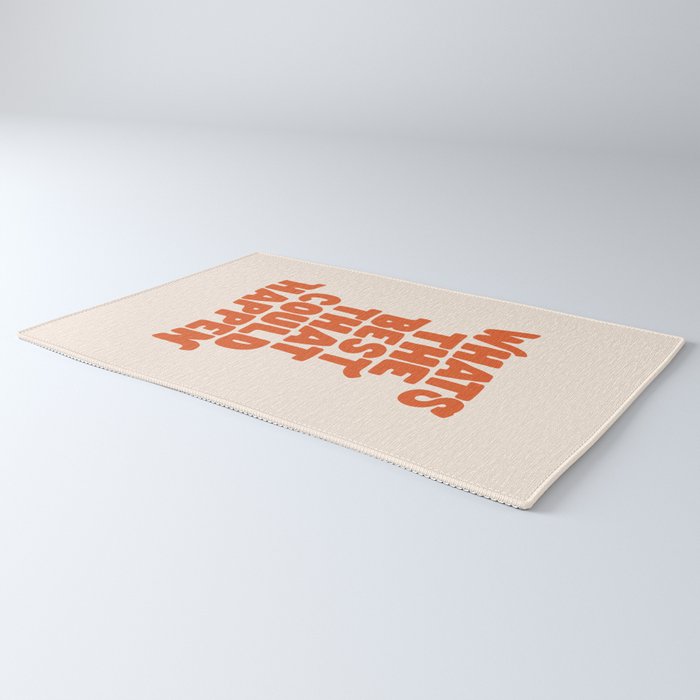 Whats The Best That Could Happen in Peach Fuzz Rug Gallery Image 3