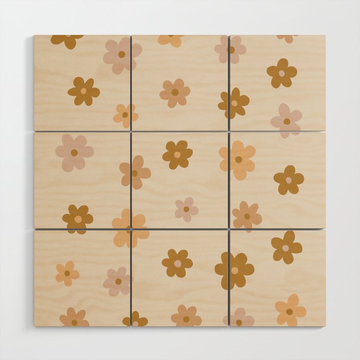 flower confetti Wood Wall Art Gallery Image 1
