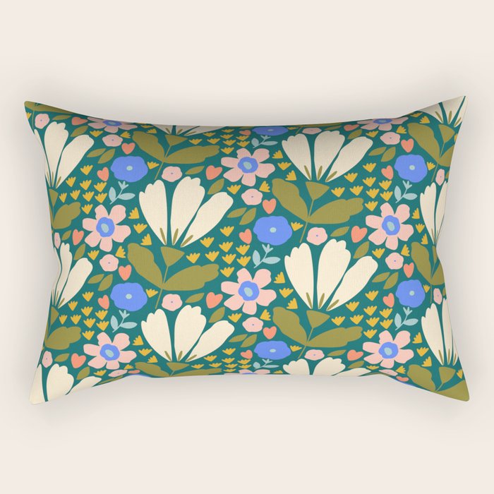 Pretty Bloom - Autumn Rectangular Pillow Gallery Image 2