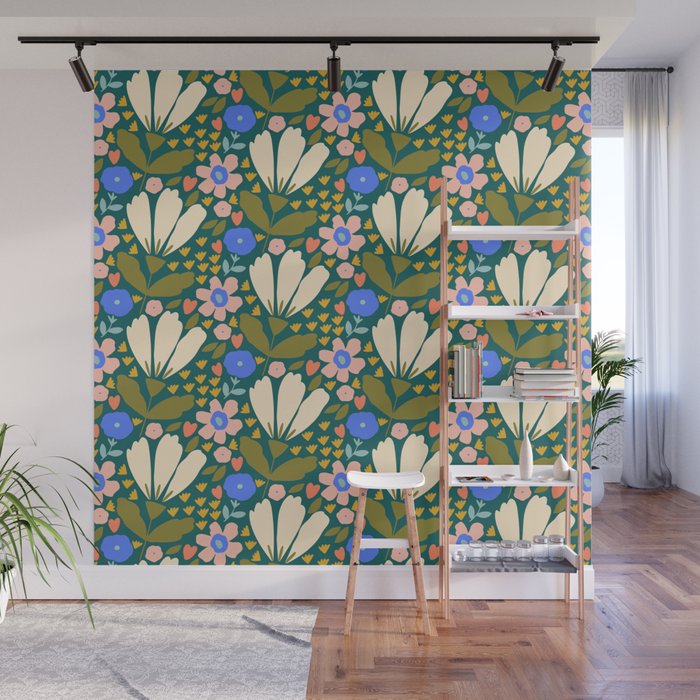 Pretty Bloom - Autumn Wall Mural Gallery Image 1