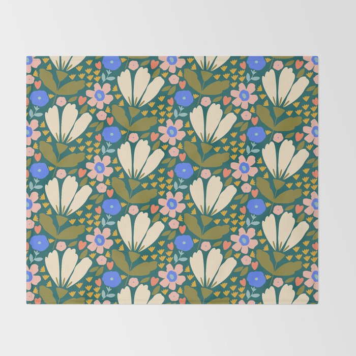 Pretty Bloom - Autumn Throw Blanket Gallery Image 2