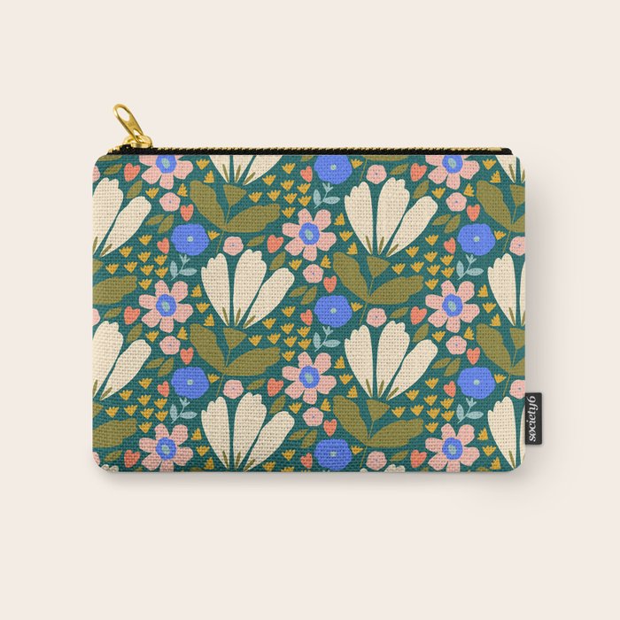 Pretty Bloom - Autumn Carry All Pouch Gallery Image 1