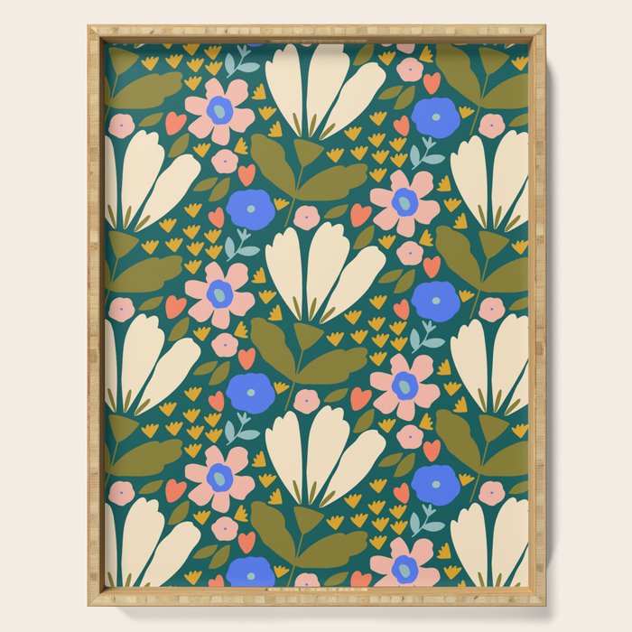 Pretty Bloom - Autumn Serving Tray Gallery Image 1