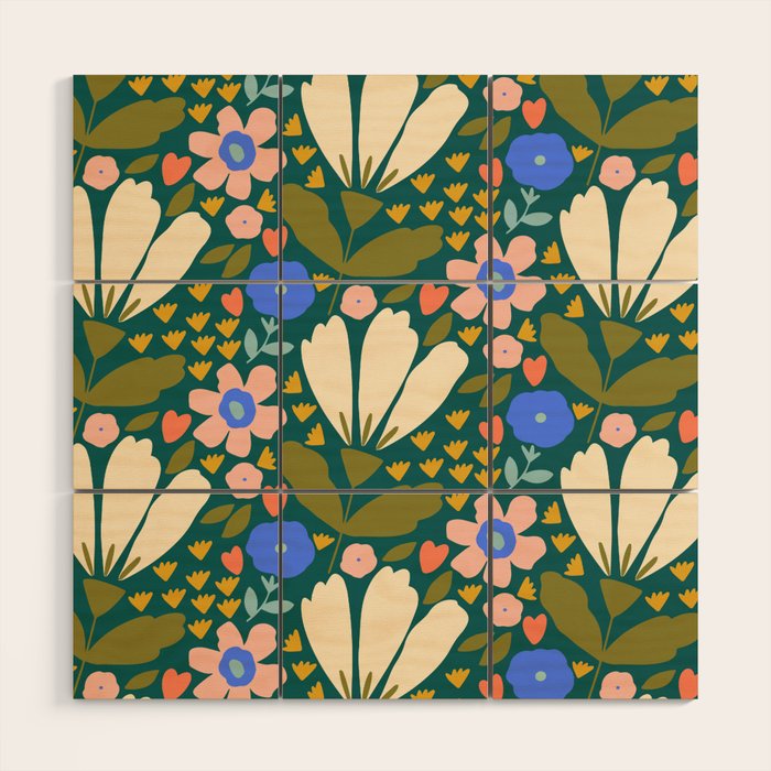 Pretty Bloom - Autumn Wood Wall Art Gallery Image 1