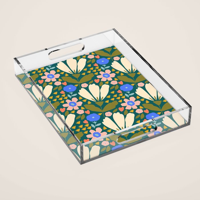 Pretty Bloom - Autumn Acrylic Tray Gallery Image 1