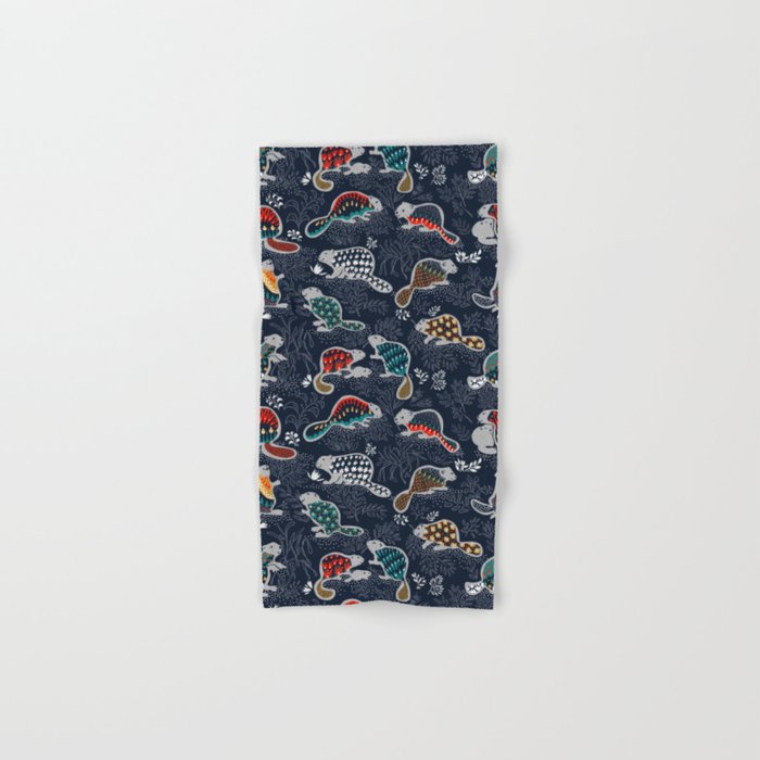 Beaver is back by night - Comeback Species Bath Towel Gallery Image 1