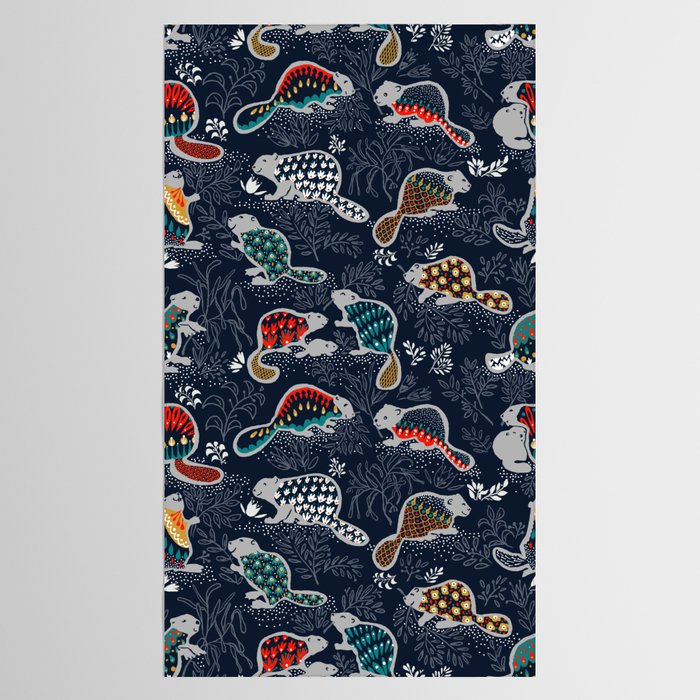 Beaver is back by night - Comeback Species Tablecloth Gallery Image 2