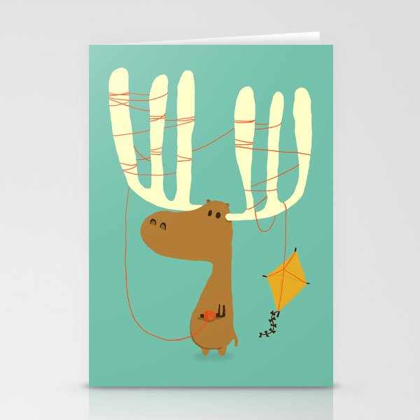 A moose ing Stationery Card Gallery Image 1