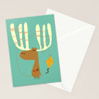 A moose ing Stationery Card Gallery Image 2