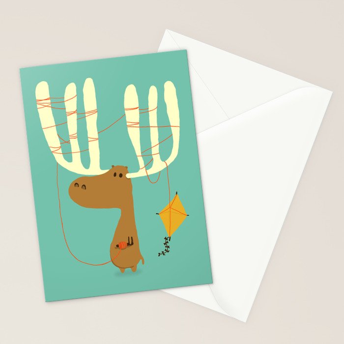 A moose ing Stationery Card Gallery Image 2