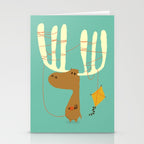 A moose ing Stationery Card Gallery Image 2