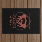 Satan Loves You Outdoor Rug Gallery Image 1