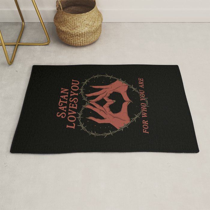 Satan Loves You Rug Gallery Image 1