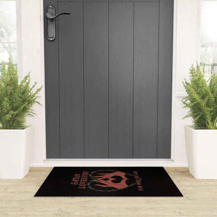 Satan Loves You Welcome Mat Gallery Image 3