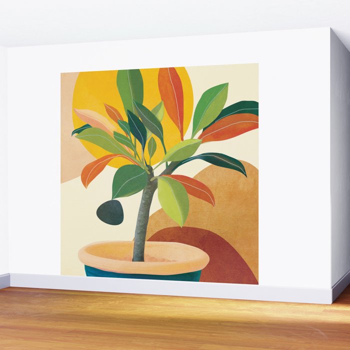 Colorful Branching Out 35 Wall Mural Gallery Image 2